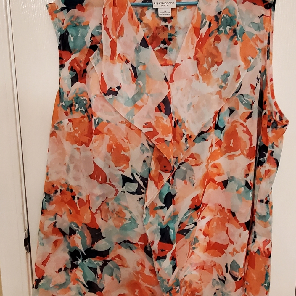 Sheer sleeveless top